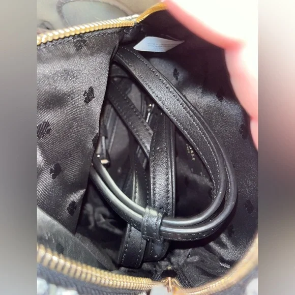 Kate Spade NWOT Tweed Backpack in Black and White - Picture 5 of 7